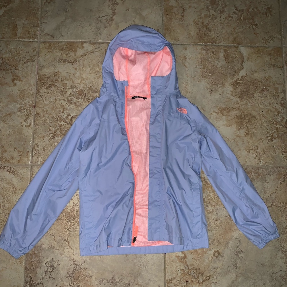 girls XL north face windbreaker/rain jacket